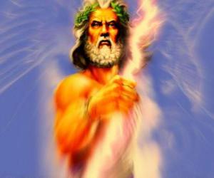 yapboz Zeus, Yunan gökyüzü ve gökgürültüsü ve olimpik tanrıların kralı